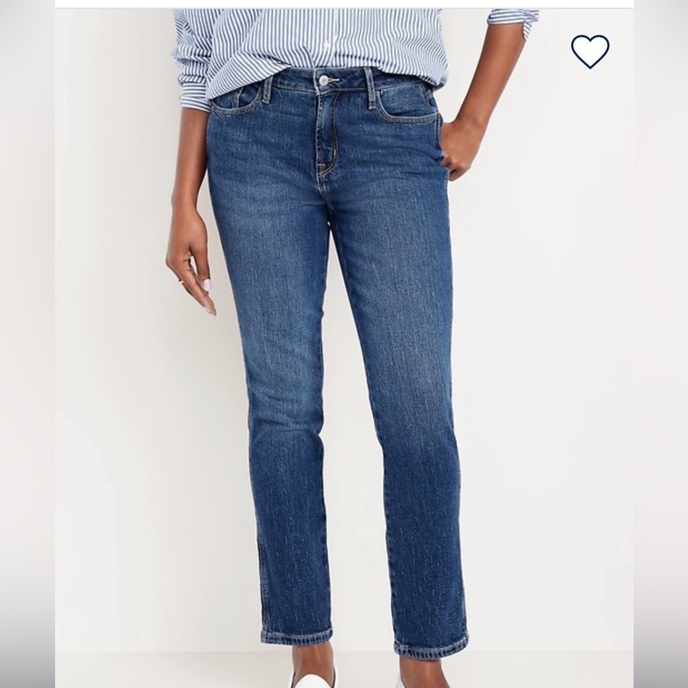 Old Navy Curvy High-Waisted Vintage Slim Jeans in Indigo 12P
